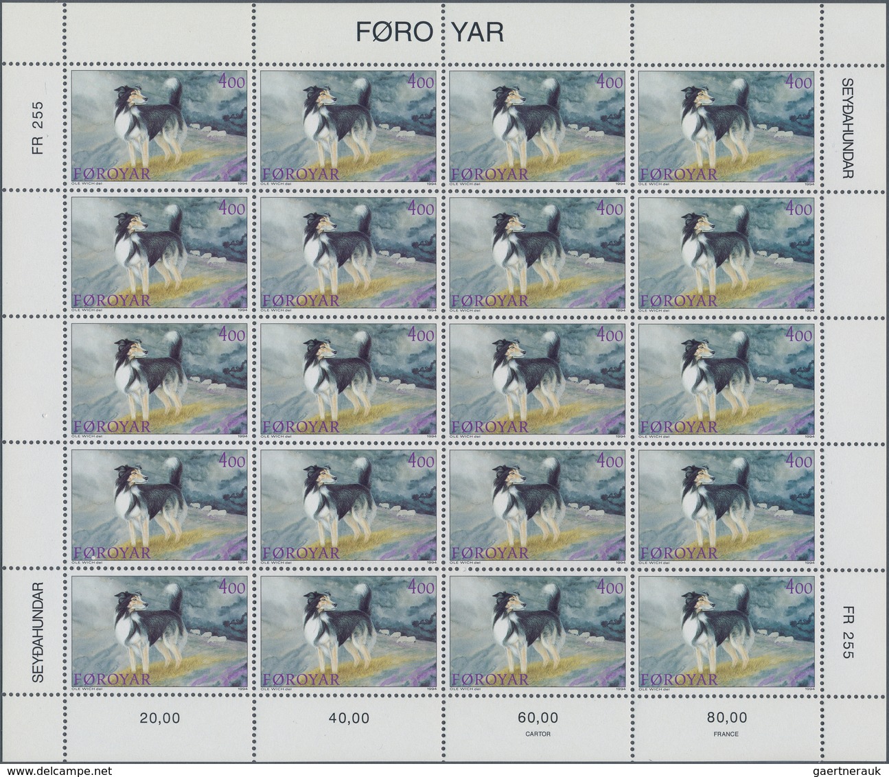 Dänemark - Färöer: 1975/1996 (ca.), Comprehensive Stock With Issues Of These Years, Comprising Sheet - Färöer Inseln