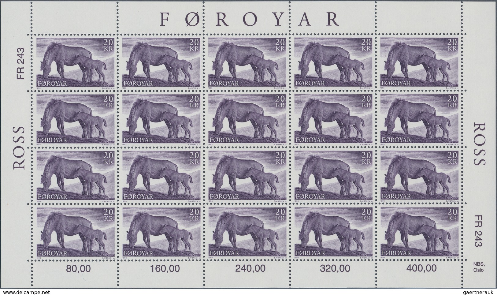 Dänemark - Färöer: 1975/1996 (ca.), Comprehensive Stock With Issues Of These Years, Comprising Sheet - Faroe Islands