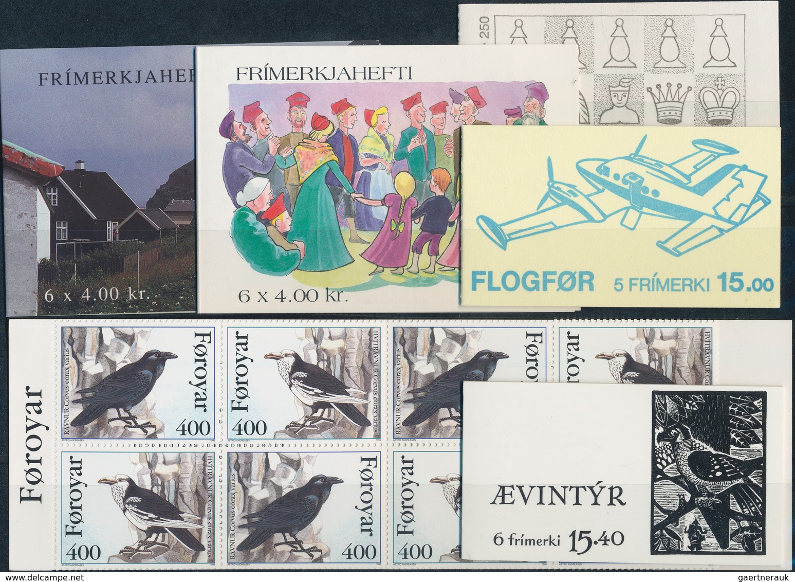 Dänemark - Färöer - Markenheftchen: 1983/1995, Nice Lot Of Booklets, Contains Mi.nr. MH 1/10 In Foll - Islas Faeroes