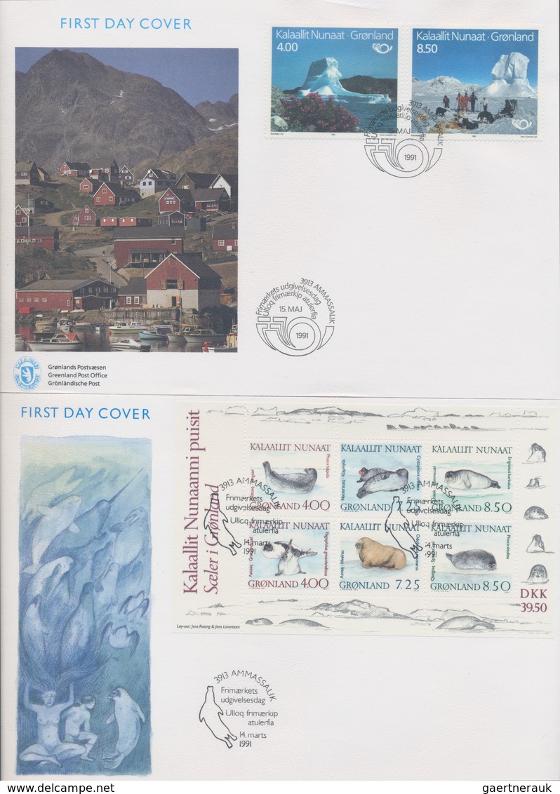 Dänemark - Grönland: 1957/2008 (ca.), Colletion On Stockcards Mostly Mint Never Hinged With Many Sou - Covers & Documents