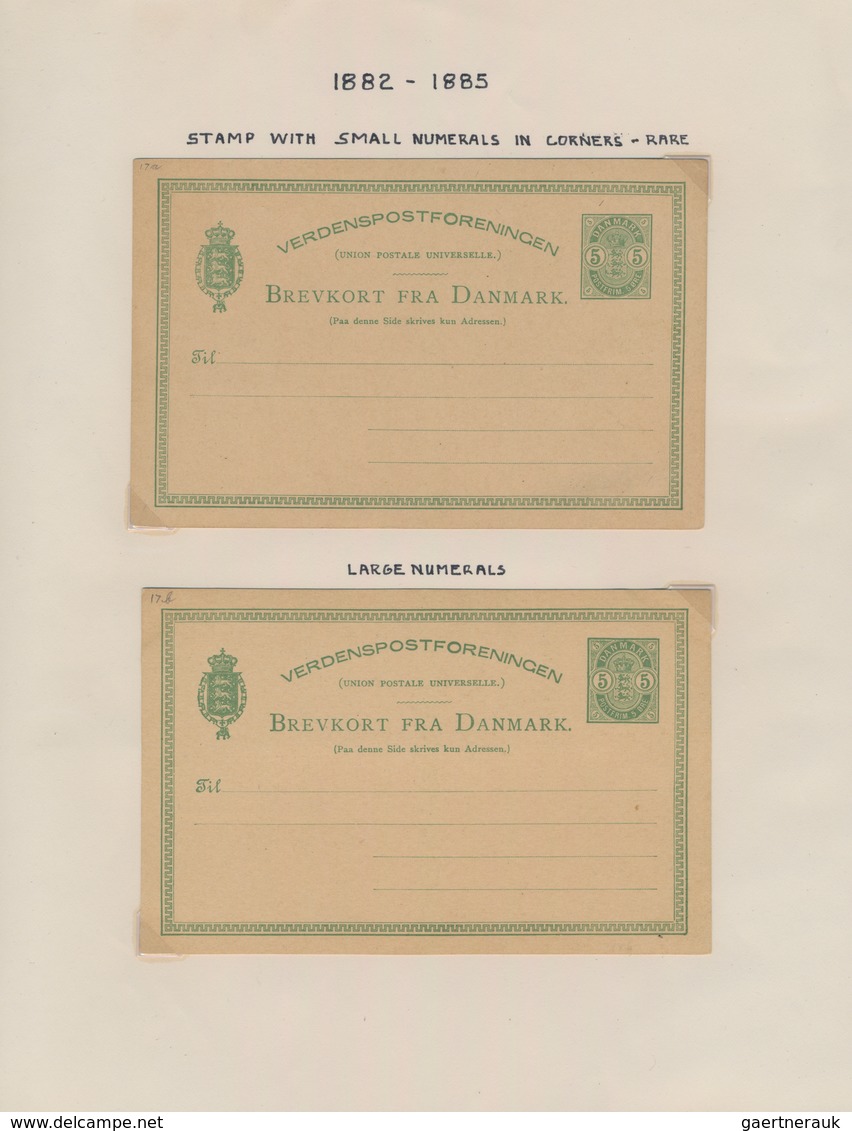 Dänemark - Ganzsachen: 1871/1997 Postal Stationery Collection Starting From P 1 With Total Ca. 315 I - Postal Stationery