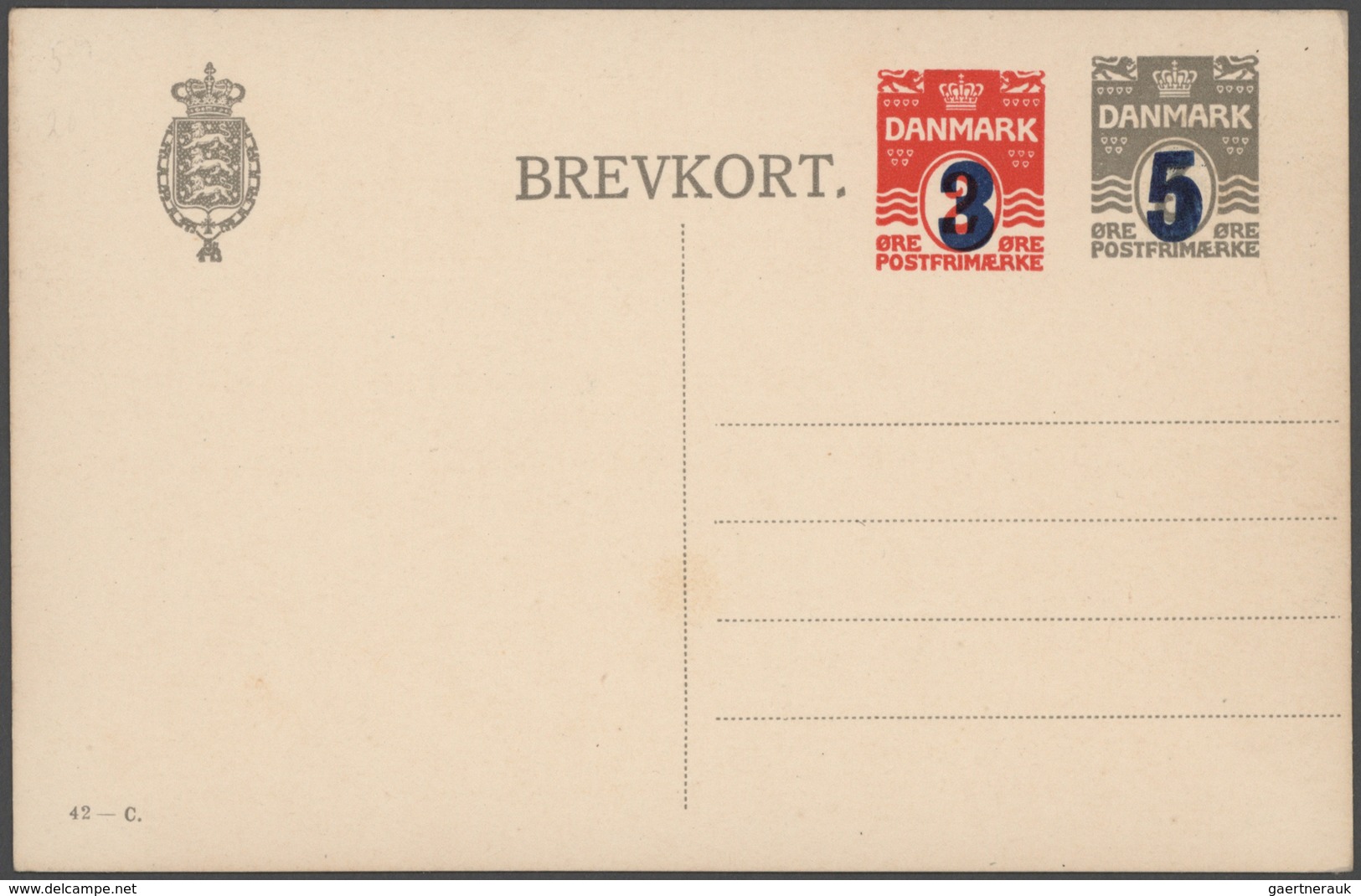 Dänemark - Ganzsachen: 1875/1970 (ca.) Holding Of Ca. 830 Unused/CTO-used And Used Postal Stationery - Enteros Postales