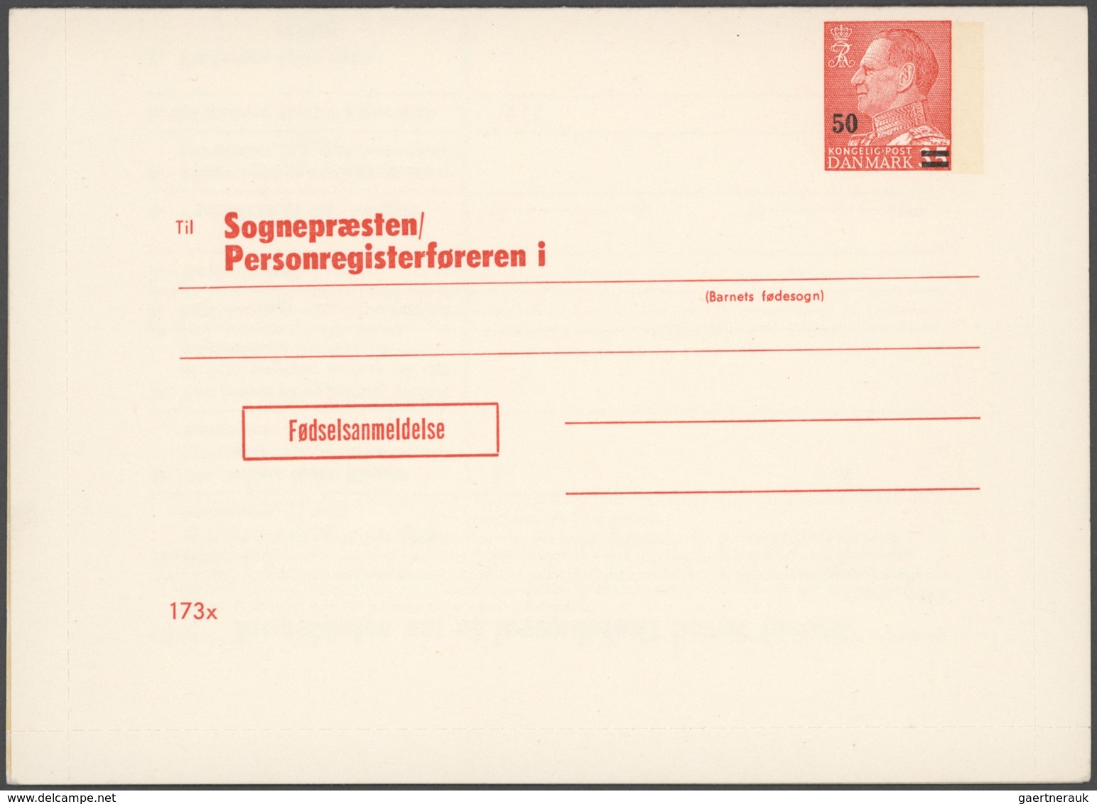 Dänemark - Ganzsachen: 1875/1970 (ca.) holding of ca. 830 unused/CTO-used and used postal stationery