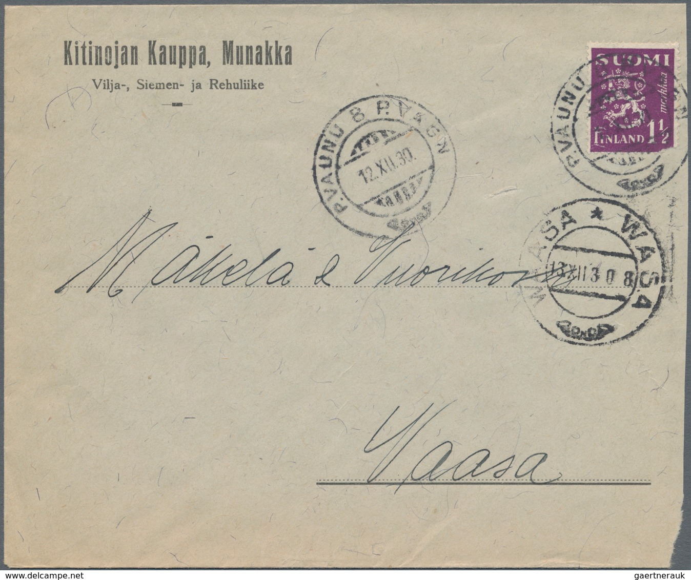 Finnland - Stempel: 1902/1942, Railway Cancellations, Assortment Of Apprx. 40 Covers And Cards Beari - Otros & Sin Clasificación