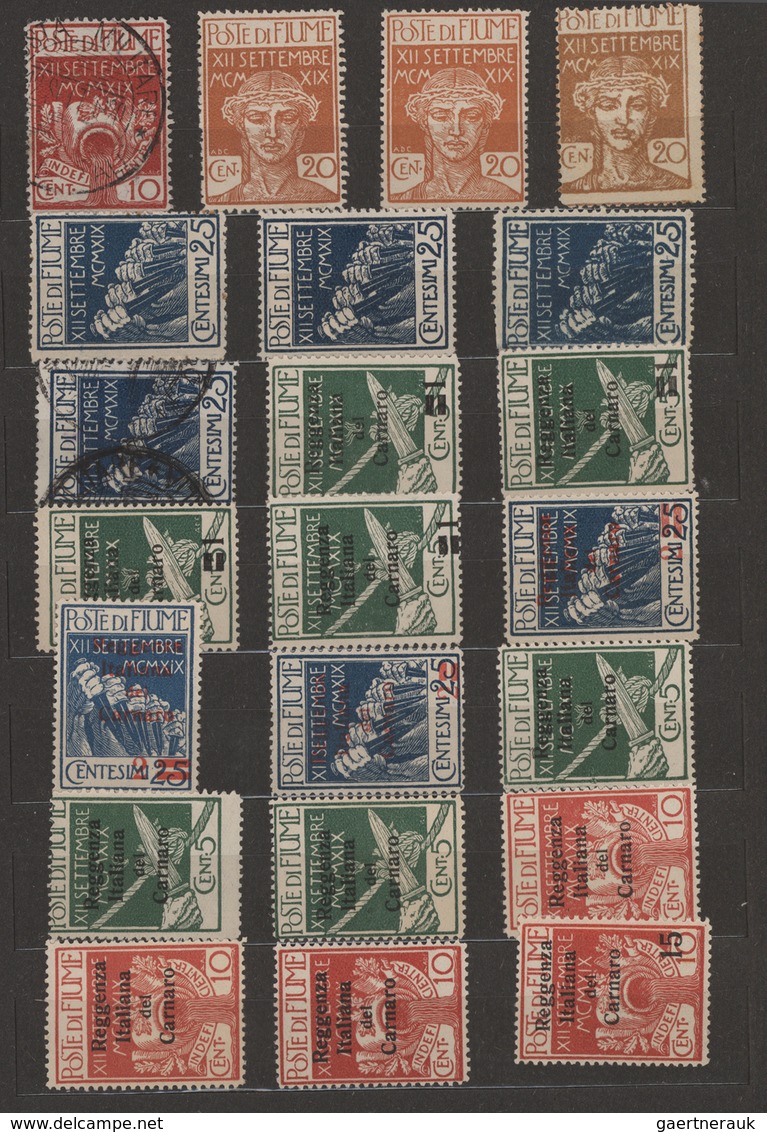 Fiume: 1918/1924, Mainly Mint Collection In An Album, Well Filled Throughout And Often Collected Sev - Fiume