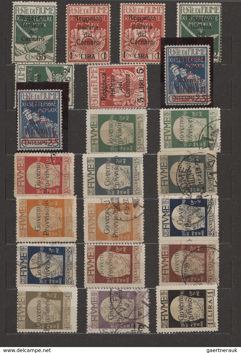 Fiume: 1918/1924, Mainly Mint Collection In An Album, Well Filled Throughout And Often Collected Sev - Fiume