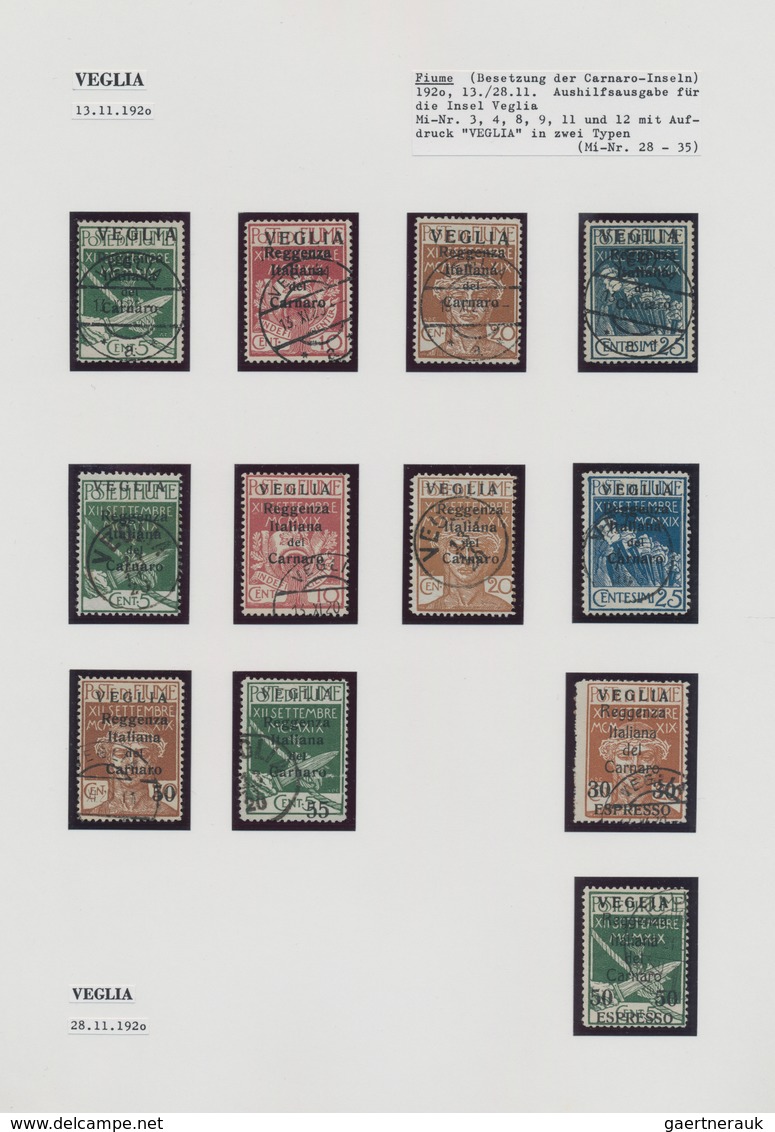 Fiume: 1918/1924, Mint And Used Collection On Album Pages In A Binder, Comprising A Lovely Section O - Fiume