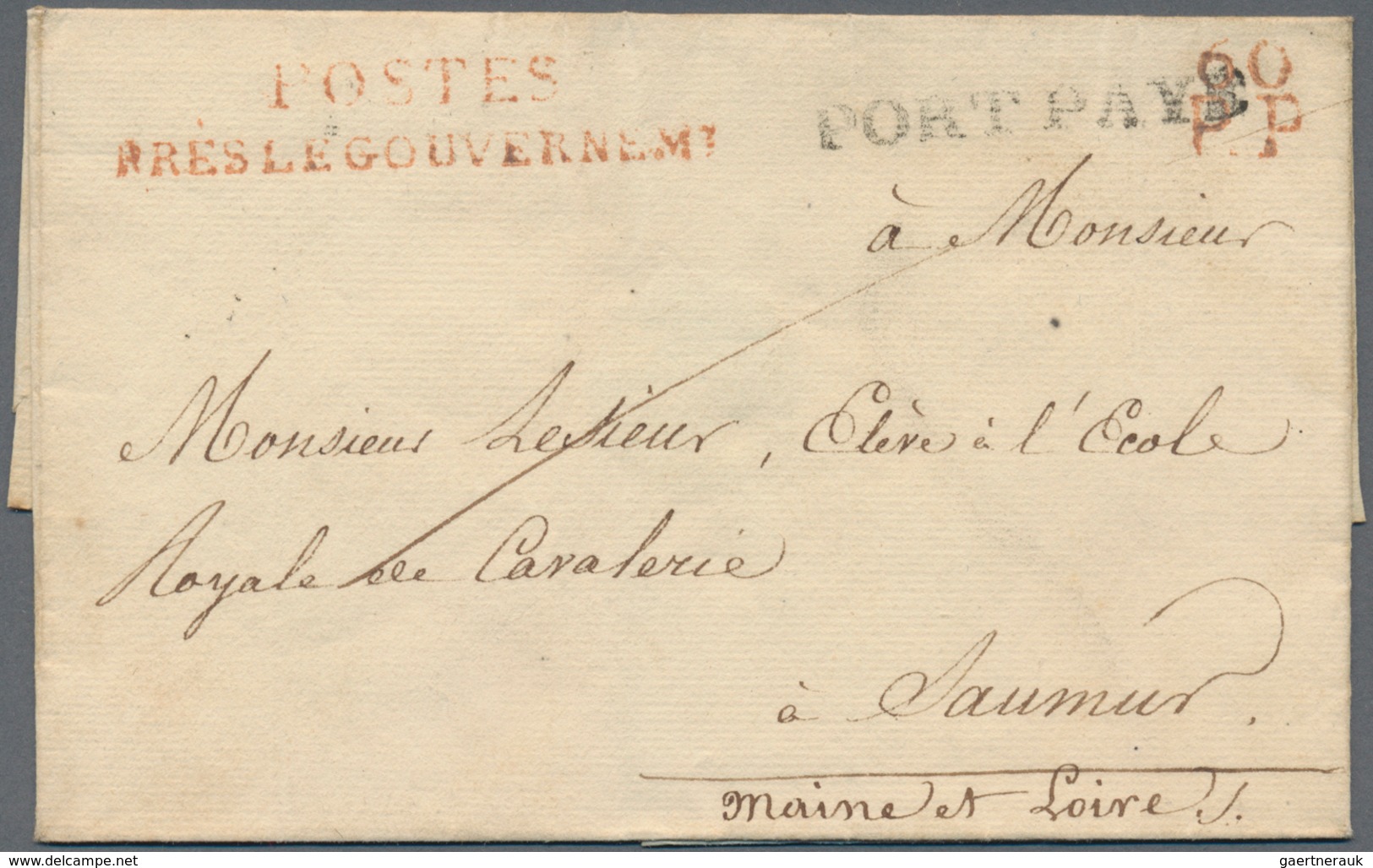 Frankreich - Vorphilatelie: 1773/1852 Ca., Interesting Group Of 12 Entires/letter-sheets, Comprising - 1792-1815: Veroverde Departementen