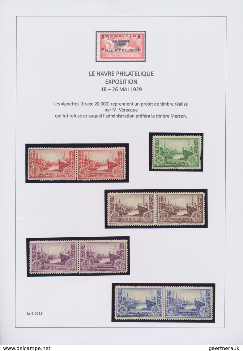 Frankreich: 1750/2000 (ca.), LE HAVRE, extraordinary collection in 60 volumes, offering a vast span