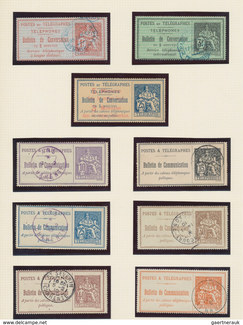 Frankreich: 1849/1945, Mint And Used Colelction In Two Safe Albums, Well Collected Throughout From C - Colecciones Completas