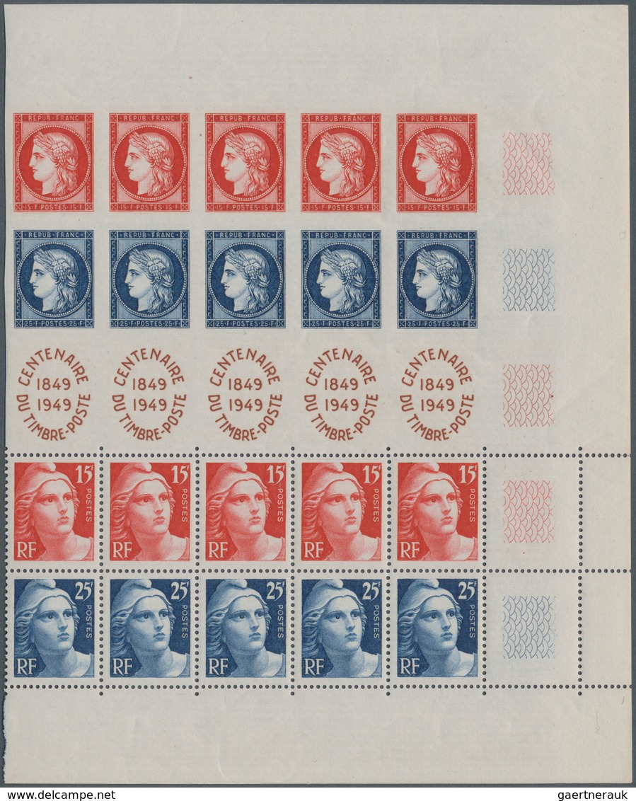 Frankreich: 1849/1955 (ca.), FRENCH PHILATELIC TREASURE, Sophisticated Accumulation On Stockcards Wi - Collezioni