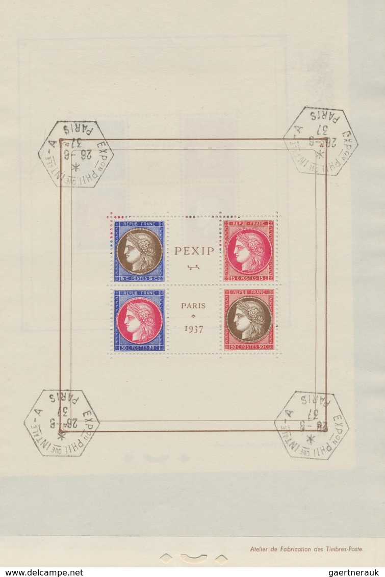 Frankreich: 1849/1980 (ca): Gewachsene Sammlung Im Schaubek Vordruckalbum, Ab Nr 3 Teils Vielfach Ge - Colecciones Completas