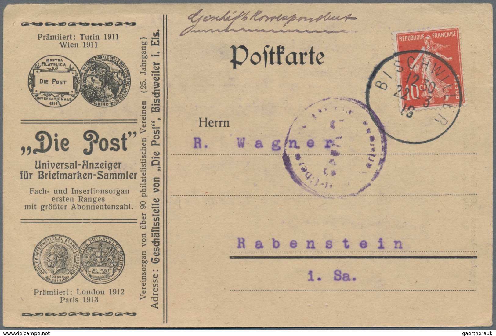 Frankreich: Starting About 1850 Holding Of Ca. 470 Covers, Cards, Folded Letters And Postal Statione - Sammlungen