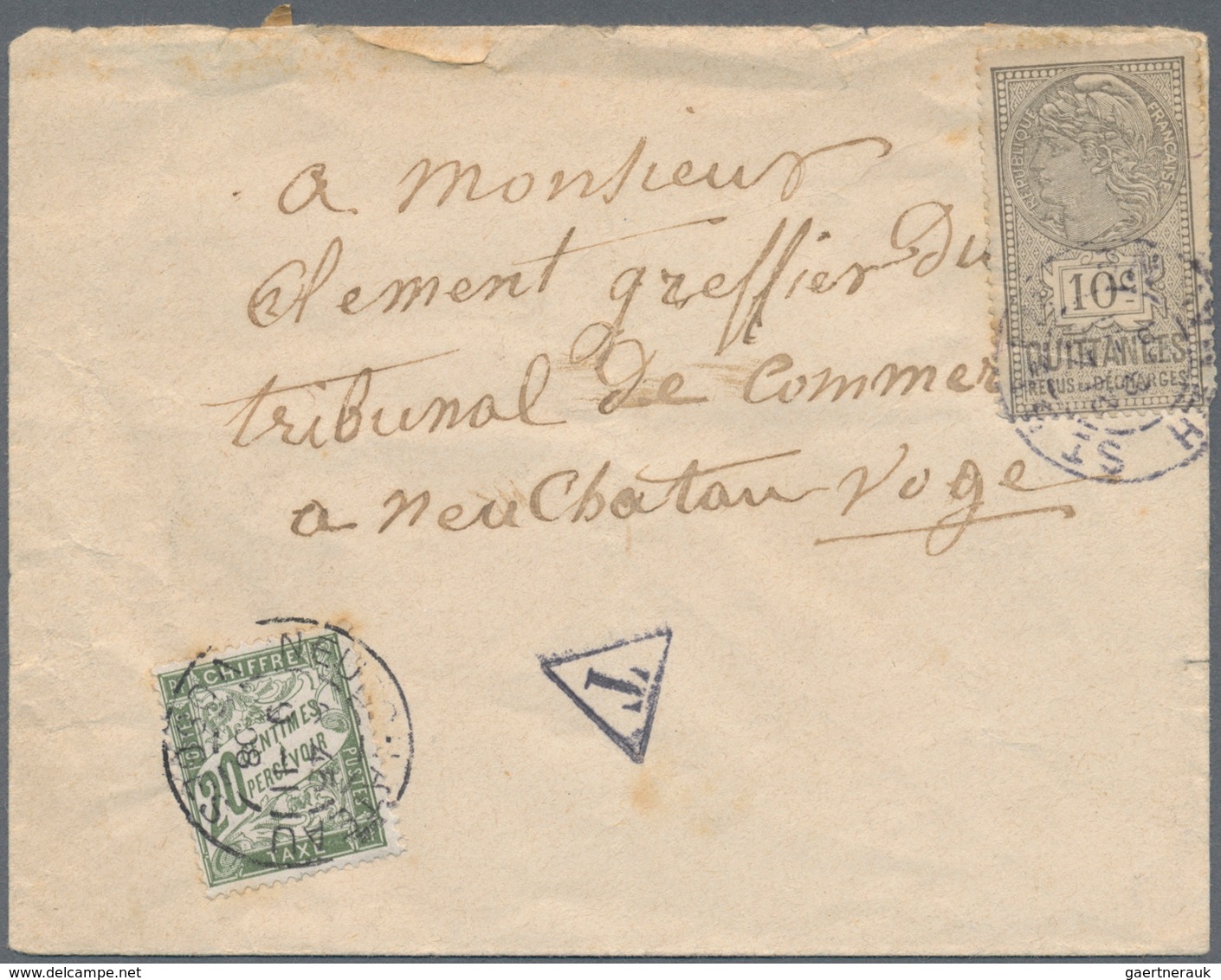 Frankreich: 1855/1929 Ca., Interesting Lot With 17 Covers/cards, Comprising Classic Era With Strip O - Colecciones Completas