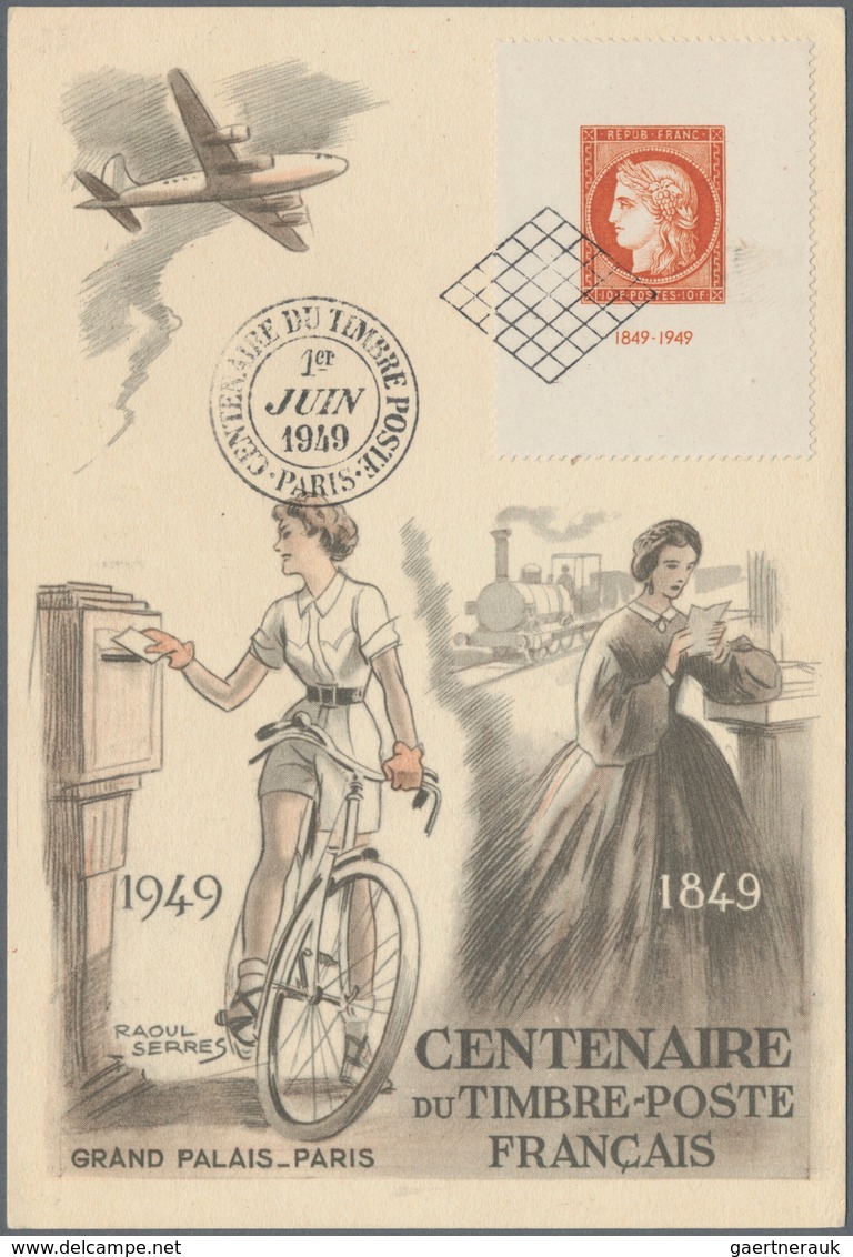 Frankreich: 1909/1957, Lot Of 28 Covers/cards Showing A Good Range Of Better And Interesting Items, - Colecciones Completas