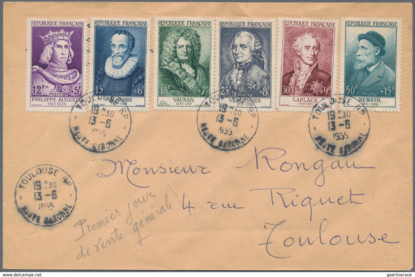 Frankreich: 1909/1957, Lot Of 28 Covers/cards Showing A Good Range Of Better And Interesting Items, - Sammlungen