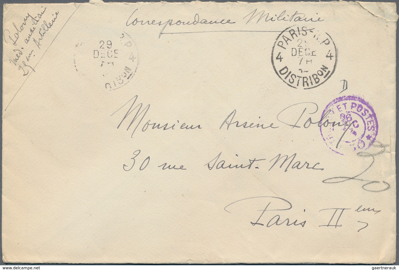 Frankreich: 1914/1921, holding of apprx. 2000+ field post covers/fronts + related, showing a vast ra