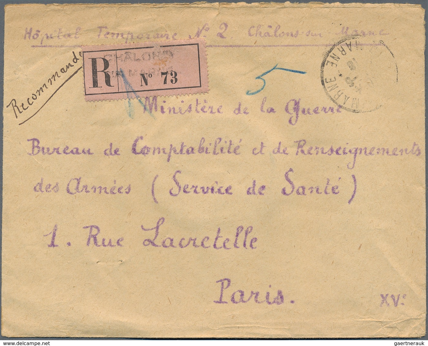 Frankreich: 1914/1921, holding of apprx. 2000+ field post covers/fronts + related, showing a vast ra