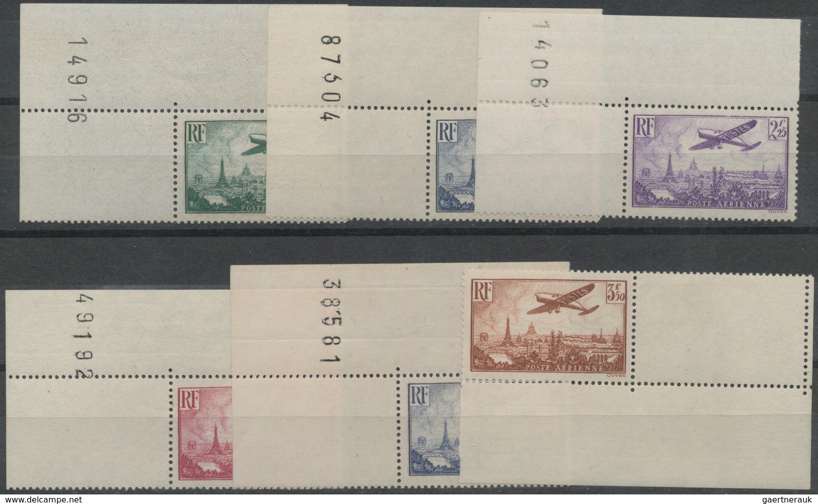 Frankreich: 1917/1950, Splendid Lot Of Better Mint Stamps, E.g. Maury Nos. 152, 153, 154 (2), 155, 2 - Colecciones Completas