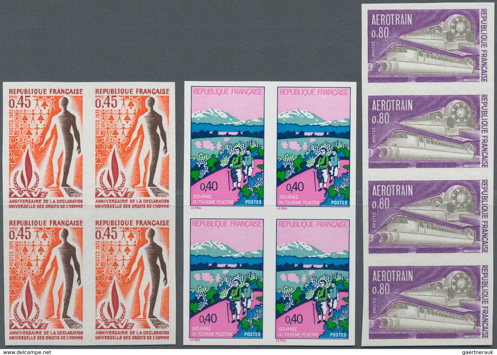 Frankreich: 1943/1974, Incredible Dealer Stock On Stockcards With Approx. 2.300 IMPERFORATE Stamps A - Sammlungen