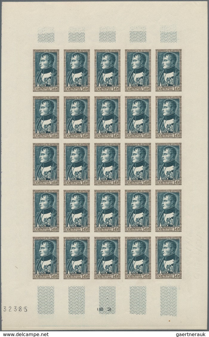 Frankreich: 1943/1980, IMPERFORATE COLOUR PROOFS, TOP COLLECTION of apprx. 59.000 colour proofs all