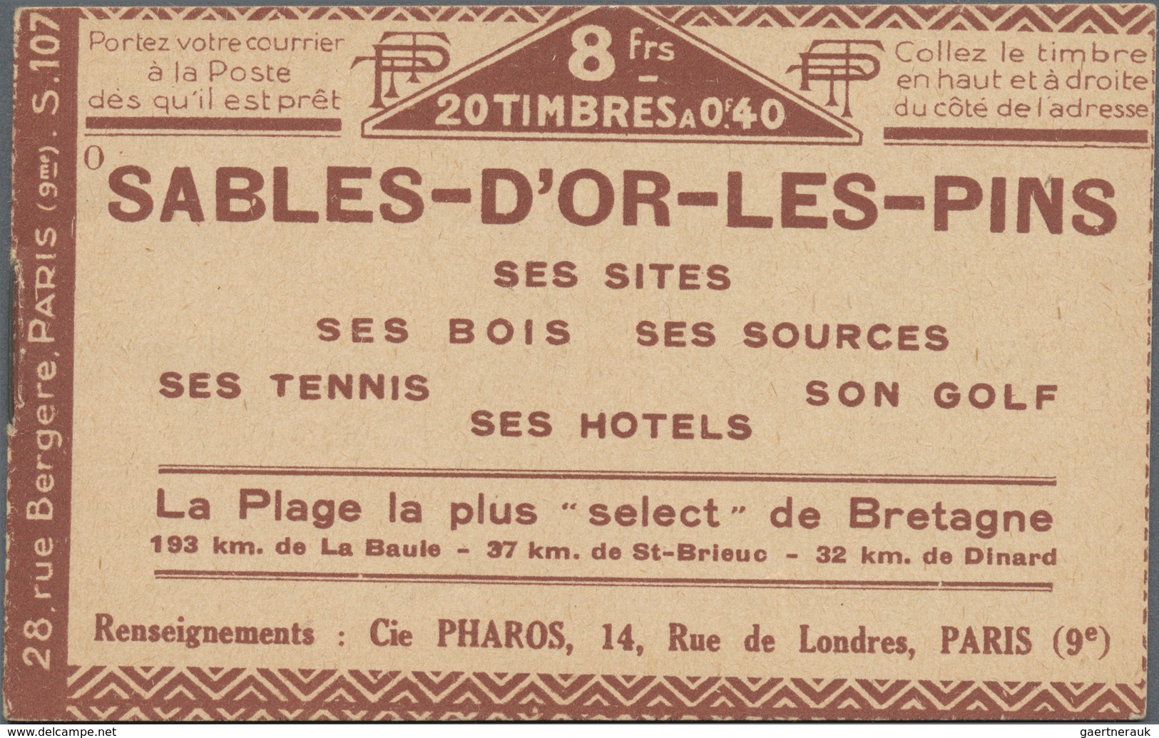 Frankreich - Markenheftchen: 1925/1926, Semeuse Camee/lignee, Lot Of Five Booklets: Maury Nos. 49, 5 - Otros & Sin Clasificación