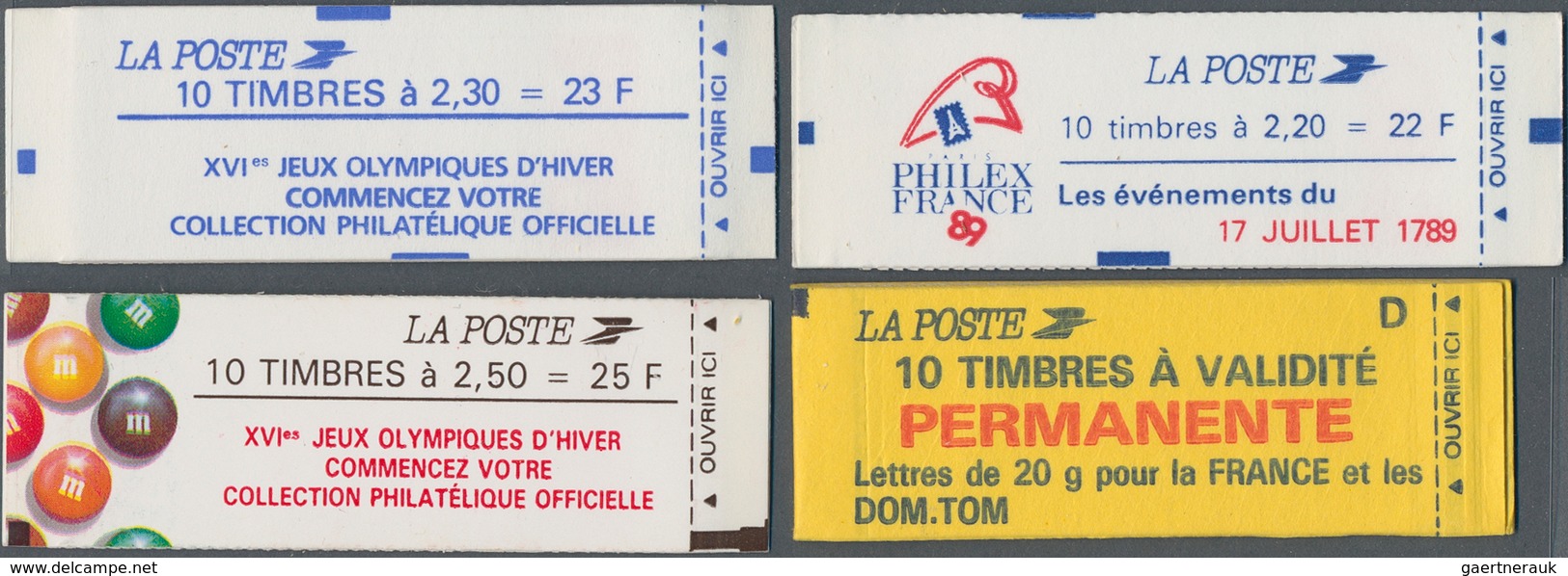Frankreich - Markenheftchen: 1970/1994 (ca.), Accumulation With 42 Stamp Booklets Mostly Definitive - Otros & Sin Clasificación