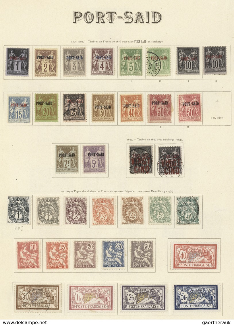 Französische Post In Ägypten - Port Said: 1899/1928, Mainly Mint Collection Of Apprx. 107 Stamps On - Otros & Sin Clasificación