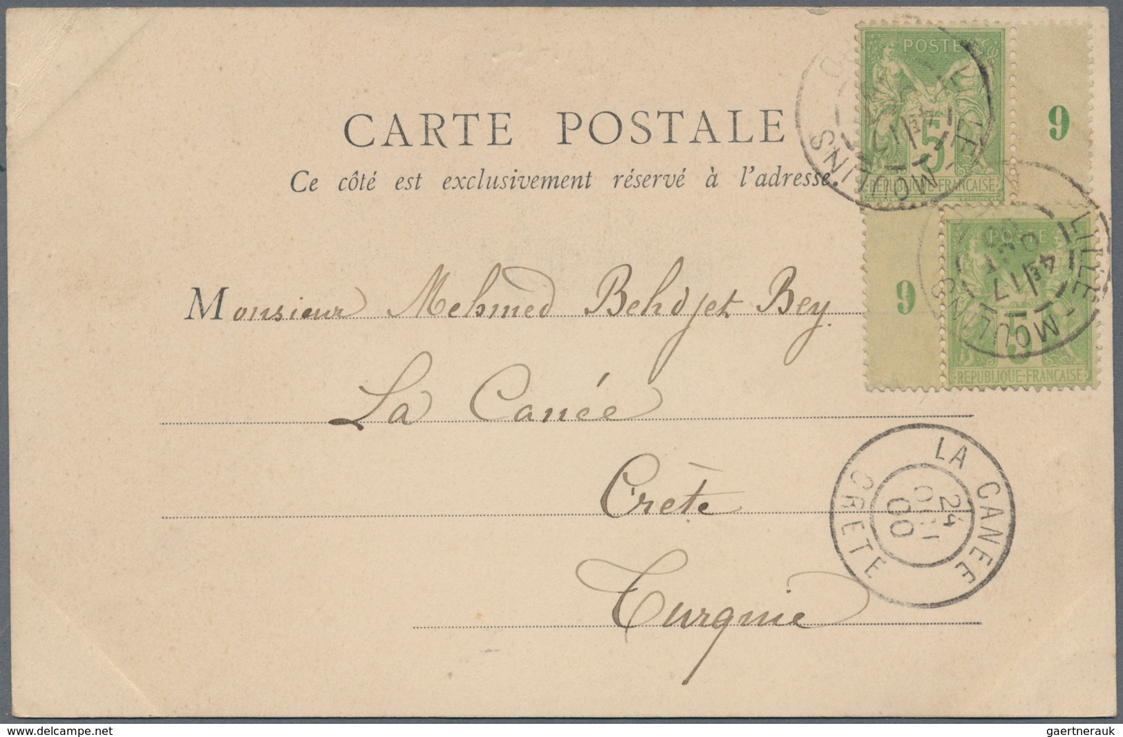 Französische Post In Der Levante: 1856/1902, Mediterranean/Mail From/to French Levant, Group Of 20 C - Other & Unclassified