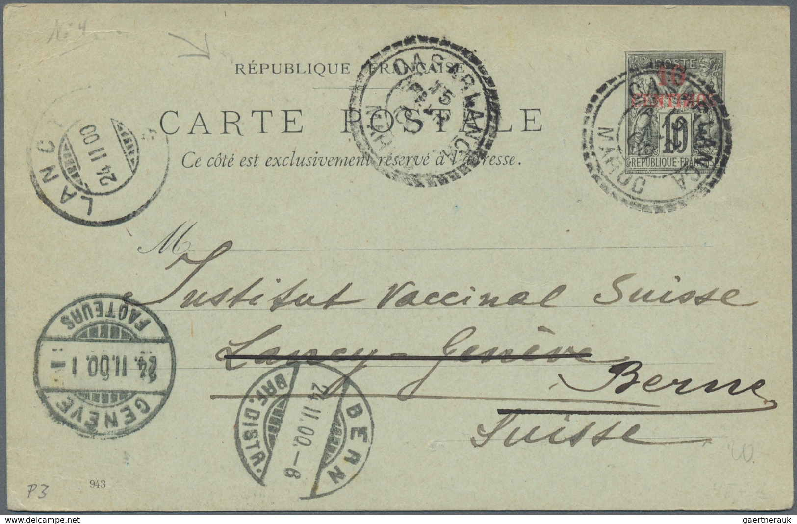 Französische Post In Marokko: 1893/1911 17 Used Postal Stationery Cards, Incl. Doublecards, Letterca - Other & Unclassified