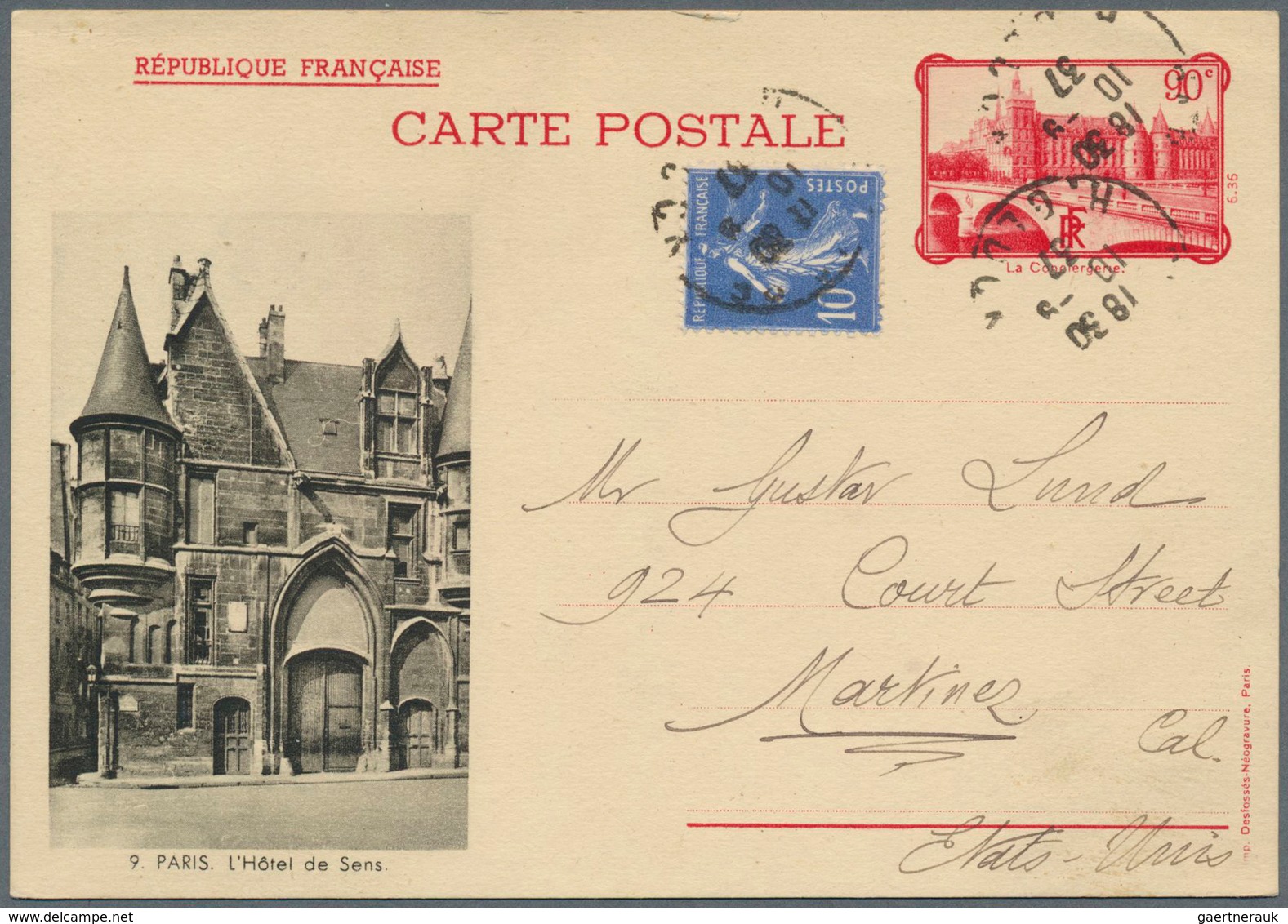 Frankreich - Ganzsachen: 1878/1960 ca., comprehensive collection with ca. 150 used postal stationeri