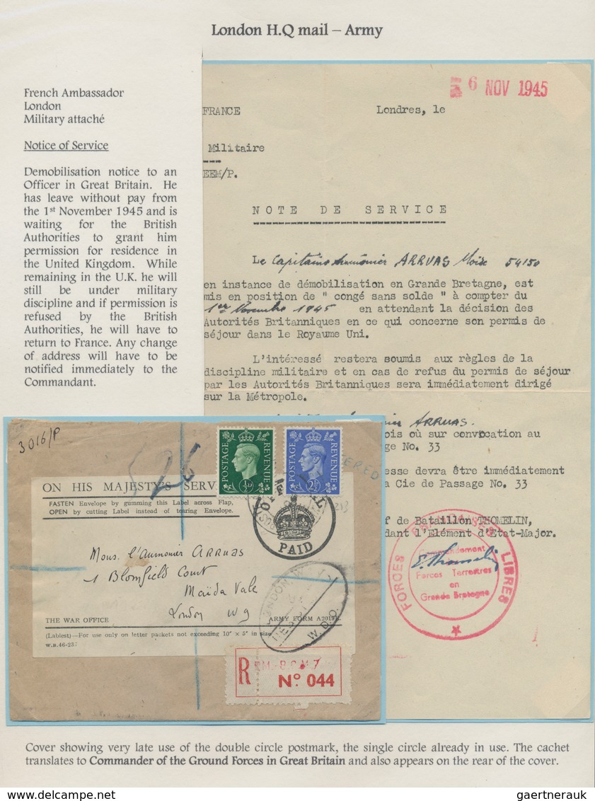 Frankreich - Militärpost / Feldpost: 1940-45 "FREE FRENCH FORCES WWII": Specialized Collection Of Mo - Military Postage Stamps