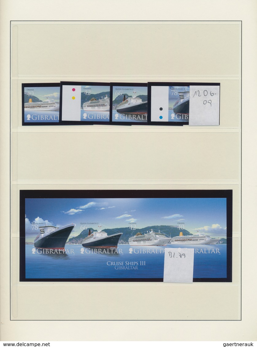 Gibraltar: 2001/2010. An Unusual Collection With IMPERFORATE Issues, Mint, Nh, Some Of Which, To Our - Gibraltar