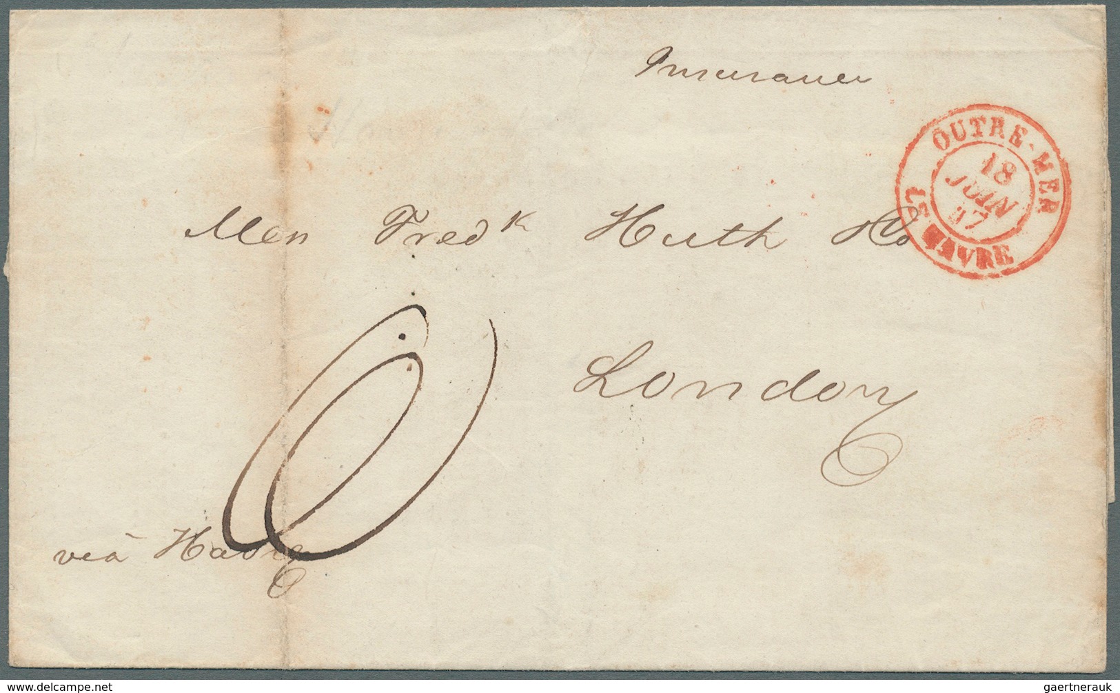 Großbritannien - Vorphilatelie: 1791/1850 Ca., 360 Early Covers With A Great Variety Of Cancellation - ...-1840 Voorlopers