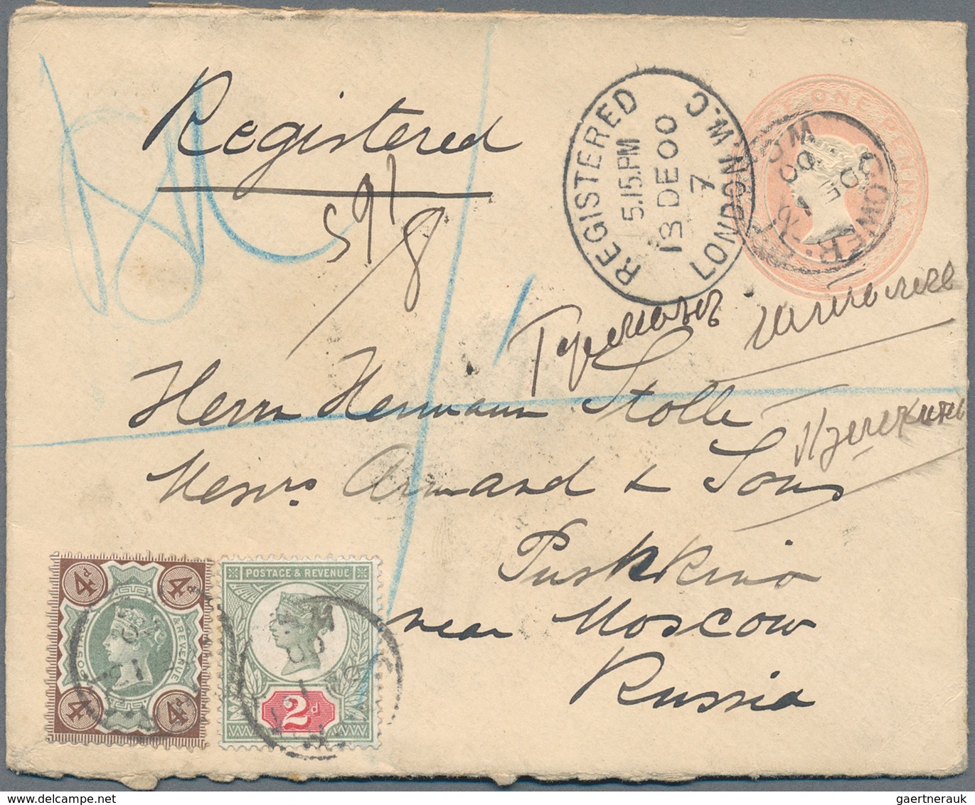 Großbritannien: 1829/1957, GB And British Europe, Group Of 17 Covers/cards, Incl. 1829 Letter To Ind - Otros & Sin Clasificación