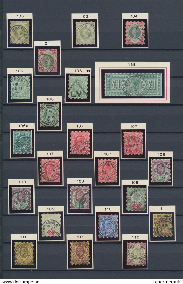 Großbritannien: 1840/1981, Mainly Used Collection With Strength In The Classic And Semiclassic Issue - Otros & Sin Clasificación