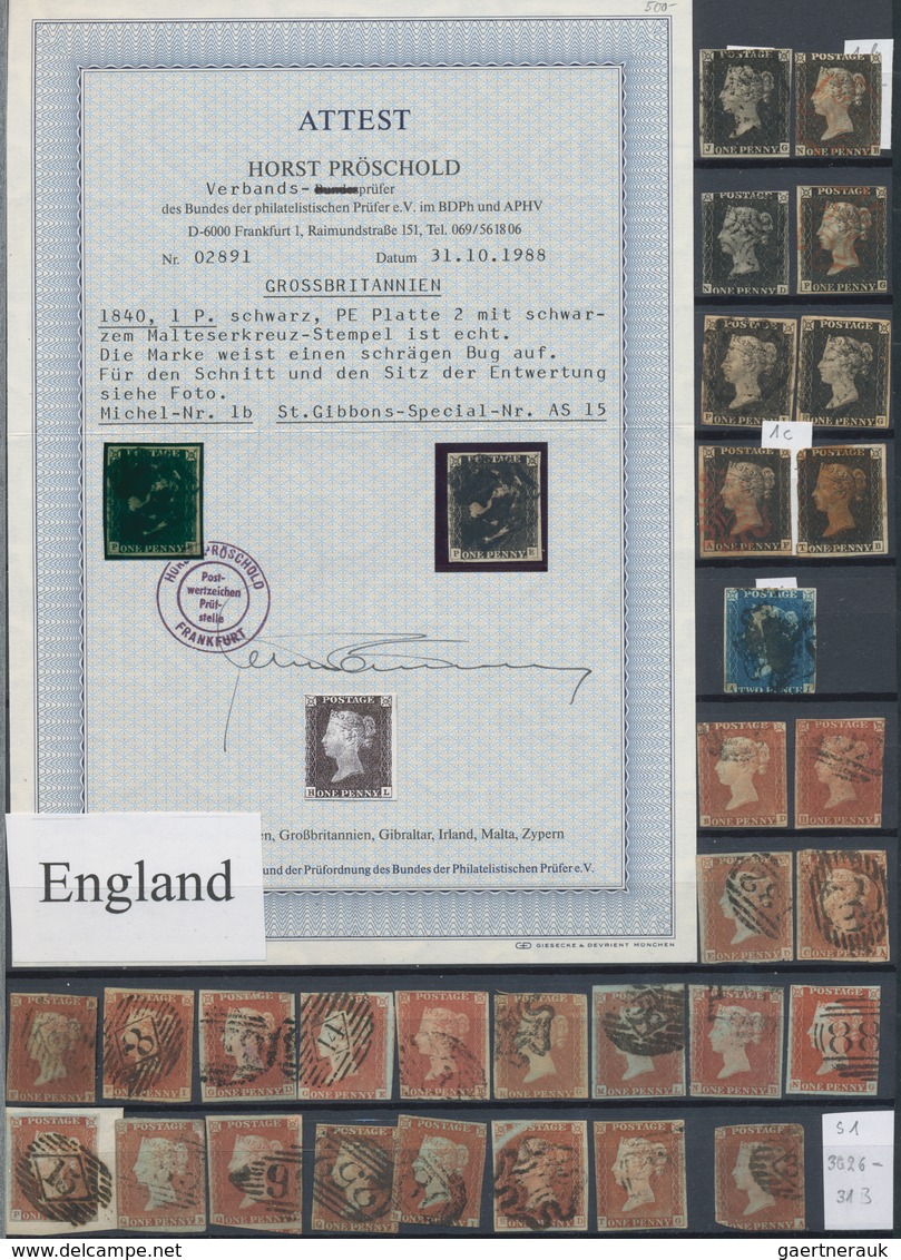 Großbritannien: 1840/1990, GB/Channel Islands/Ireland, Used And Mint Collection In Five Stockbooks, - Otros & Sin Clasificación