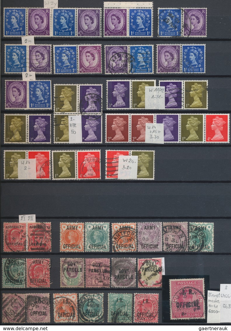 Großbritannien: 1840/1990, GB/Channel Islands/Ireland, Used And Mint Collection In Five Stockbooks, - Otros & Sin Clasificación