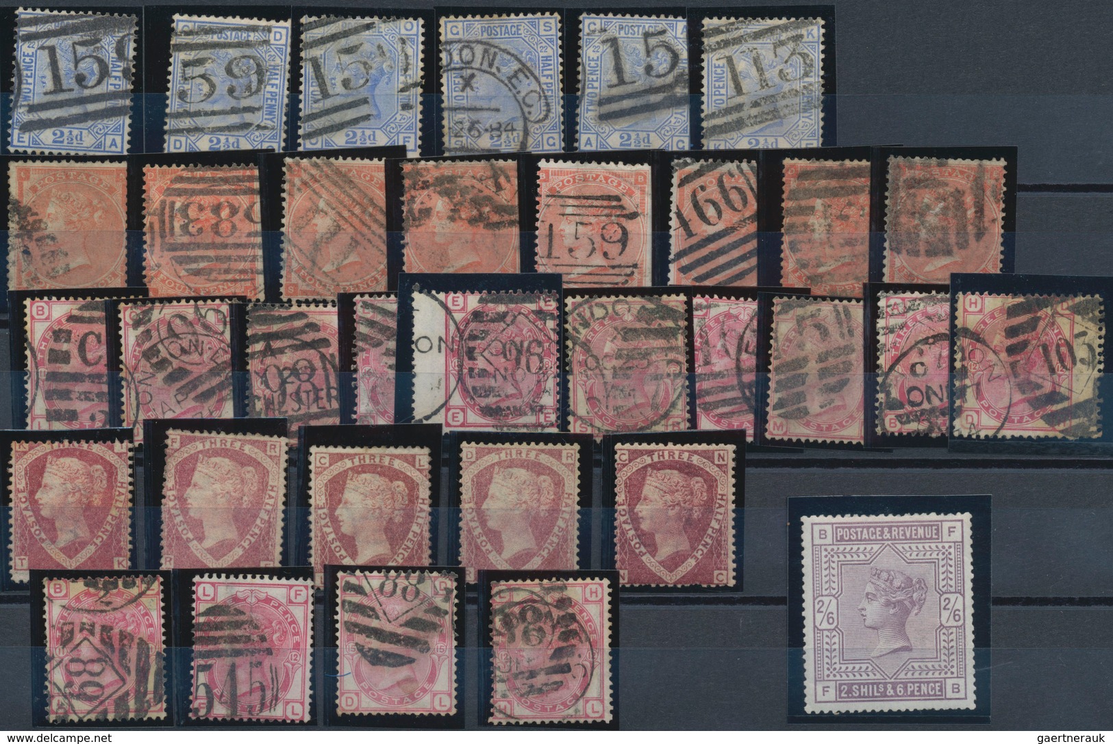 Großbritannien: 1841/1910 (ca.), Used And Mint Accumulation On Stockcards With Plenty Of Material, B - Otros & Sin Clasificación
