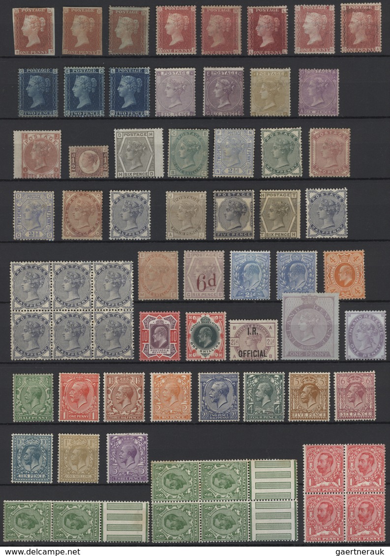 Großbritannien: 1841/1925 (ca.), Mint Collection Of 66 Stamps, Main Value In The QV Issues, From 2 C - Otros & Sin Clasificación