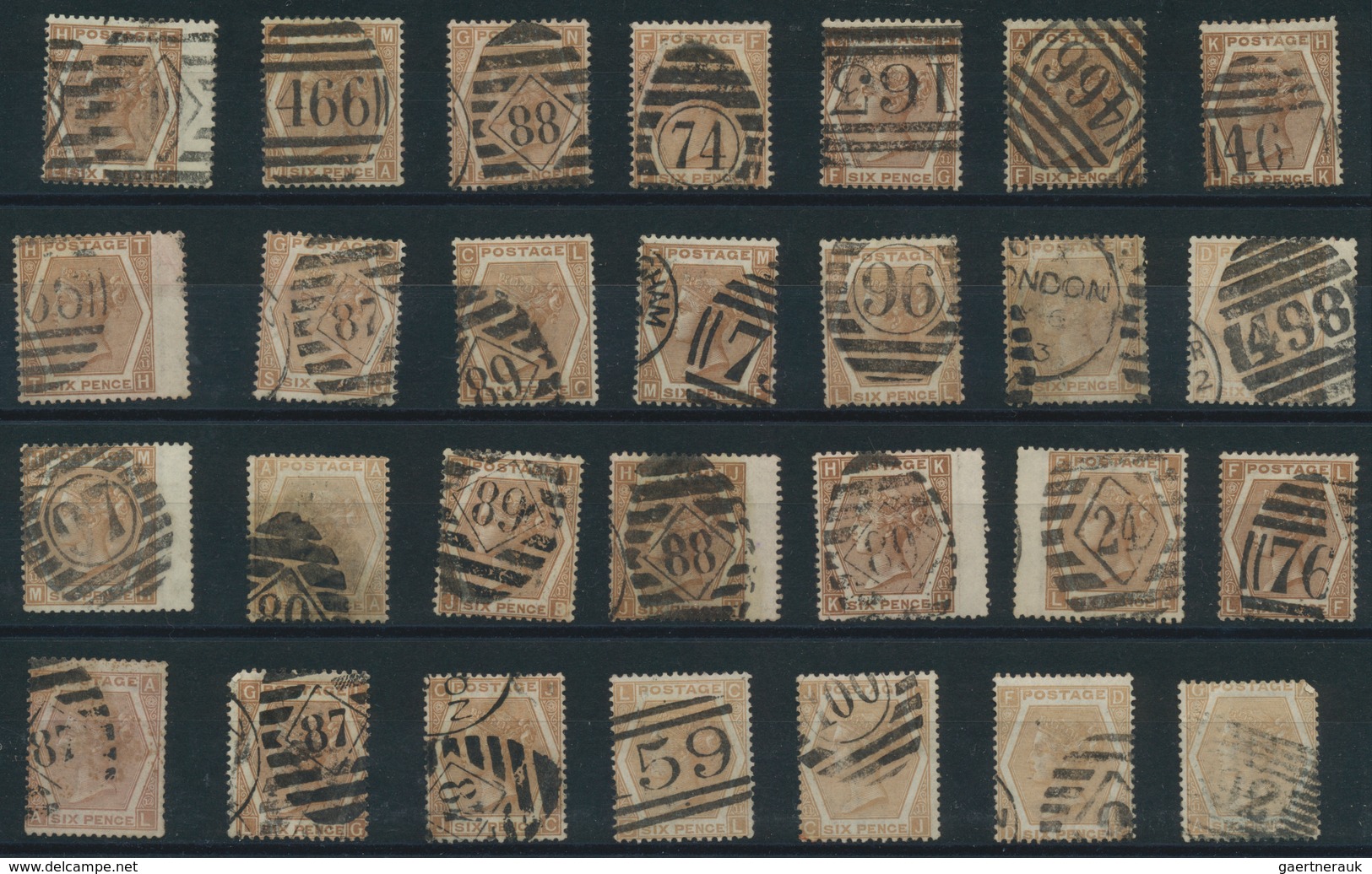 Großbritannien: 1841/1940 (ca.), Mainly Up To 1910, Used And Mint Accumulation On Stockcards With Pl - Otros & Sin Clasificación