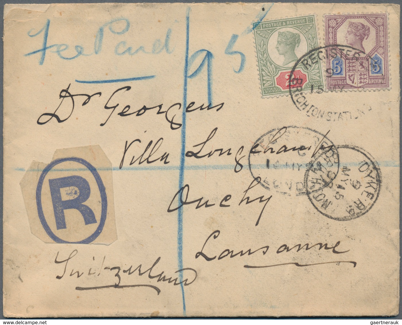 Großbritannien: 1845/1995 Ca. 270 Covers, Cards And Stationeries, Incl. Registered Mail, Airmail, Ce - Otros & Sin Clasificación