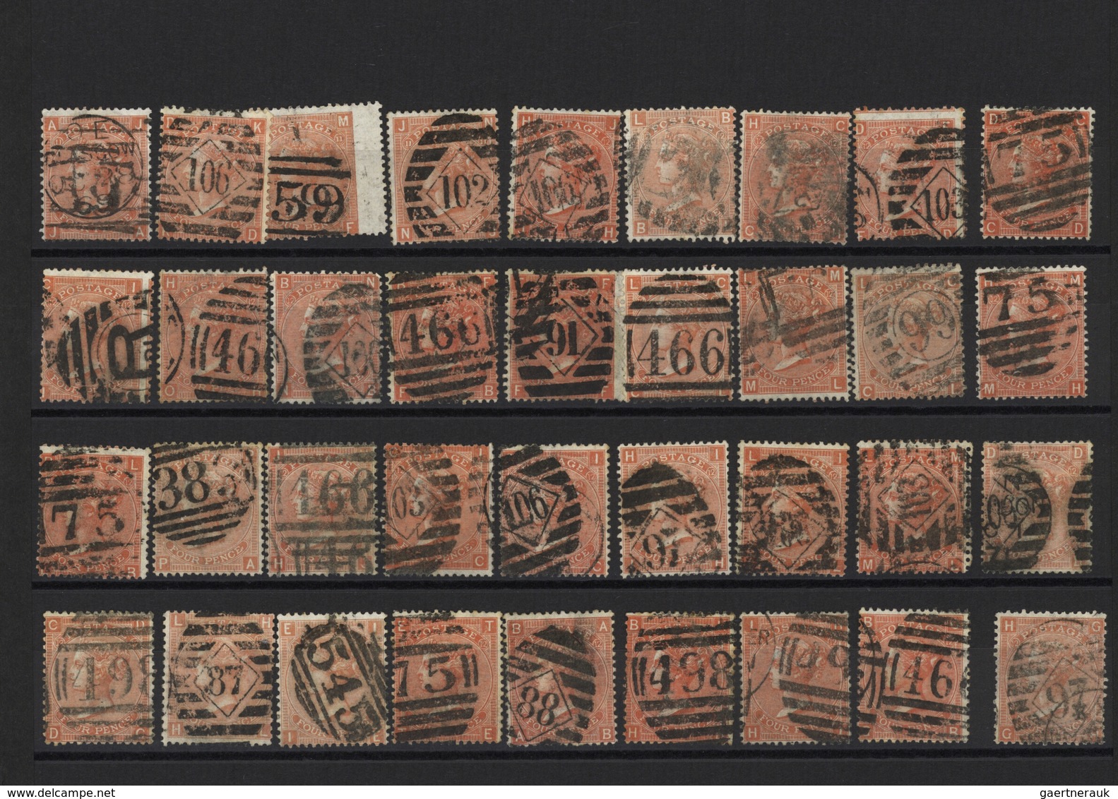 Großbritannien: 1850/1940 (ca.), Mainly Up To 1910, Used And Mint Accumulation On Stockcards With Pl - Otros & Sin Clasificación