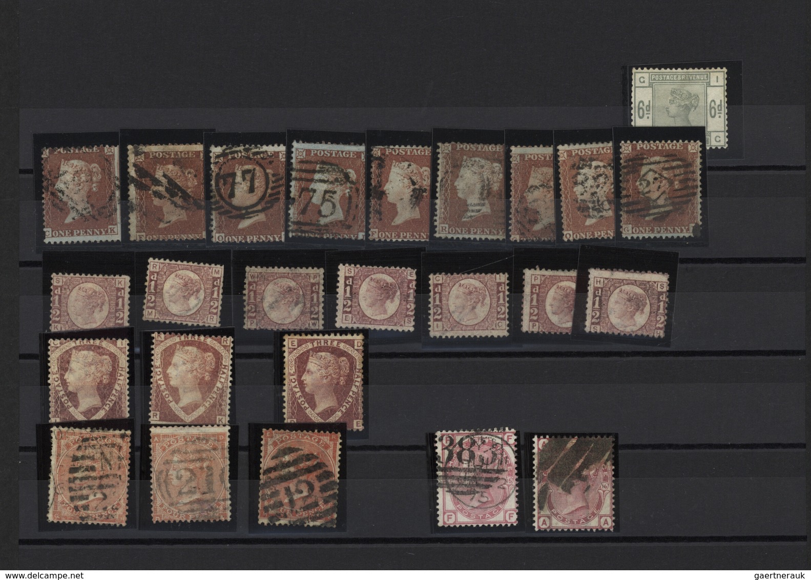 Großbritannien: 1850/1940 (ca.), Mainly Up To 1910, Used And Mint Accumulation On Stockcards With Pl - Otros & Sin Clasificación