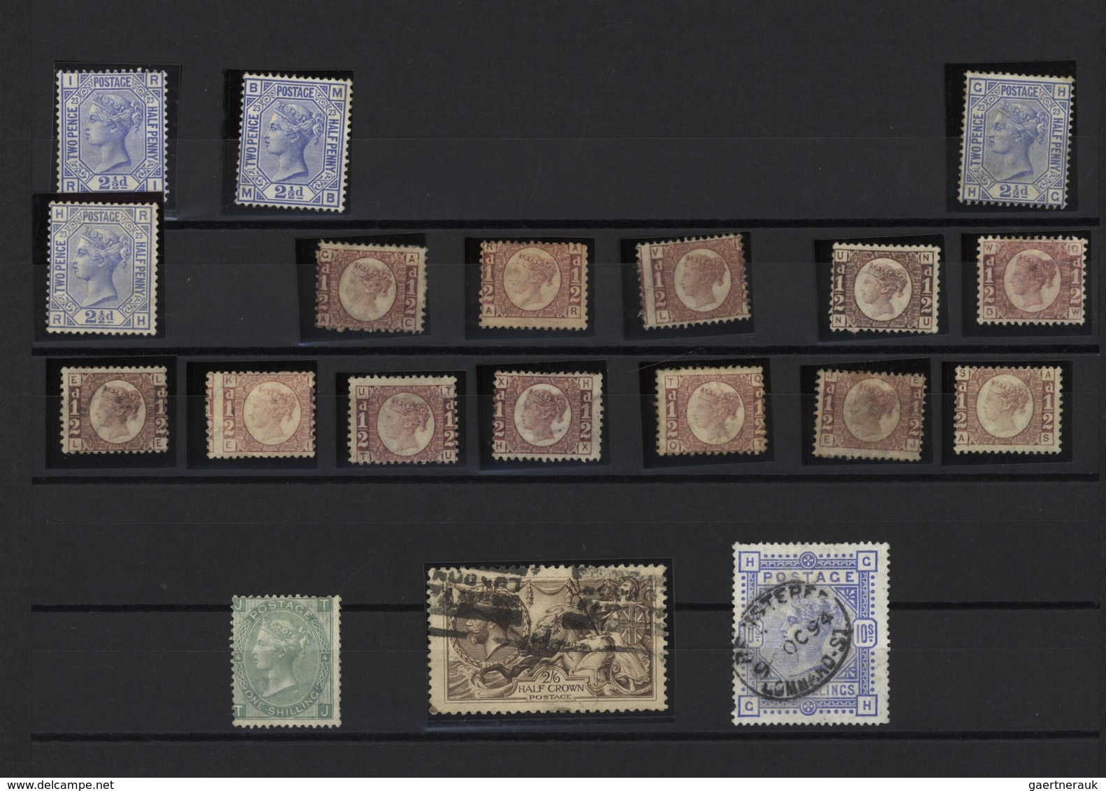 Großbritannien: 1850/1940 (ca.), Mainly Up To 1910, Used And Mint Accumulation On Stockcards With Pl - Otros & Sin Clasificación