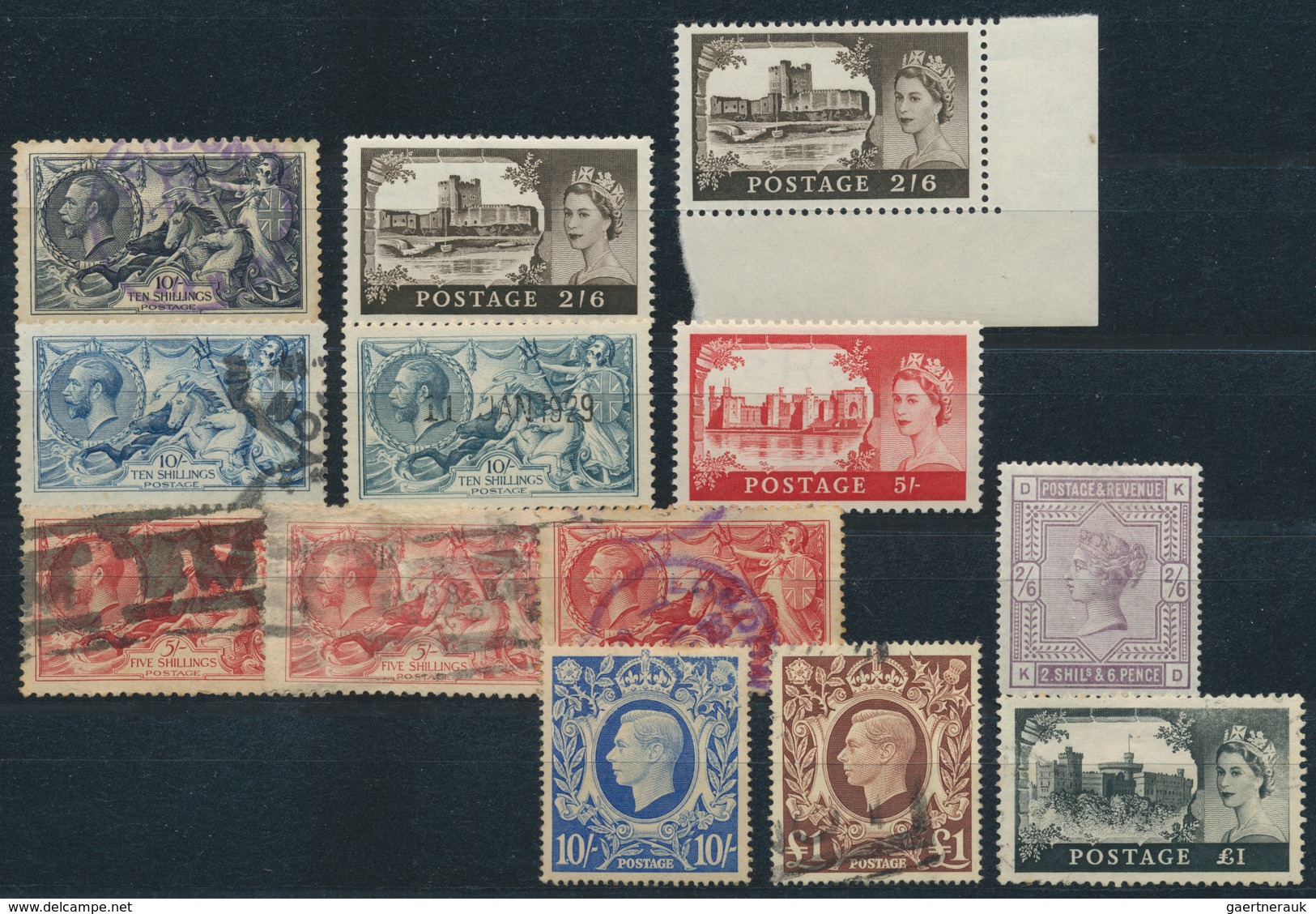 Großbritannien: 1855/1960 (ca.), Used And Mint Lot Of Apprx. 100 Stamps, Varied Condition, Incl. 88 - Otros & Sin Clasificación