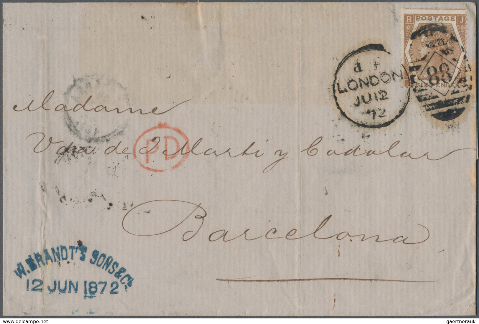 Großbritannien: 1859 - 1875 (ca.), Lot Of More Than 55 Letters, Including Business Letters From Lond - Otros & Sin Clasificación