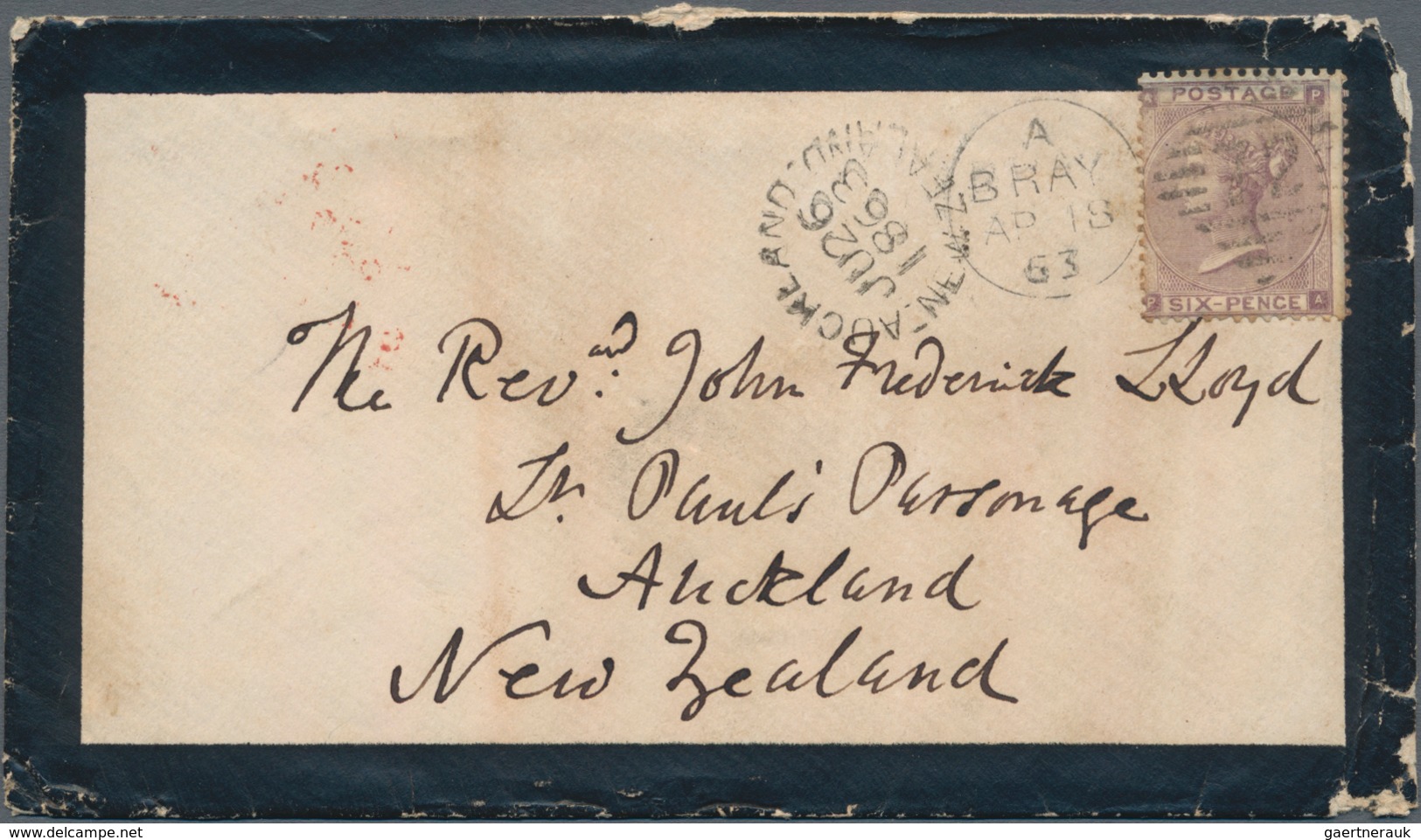 Großbritannien: 1860/1882 (ca.), accumulation with 18 covers addressed to NEW ZEALAND with many diff