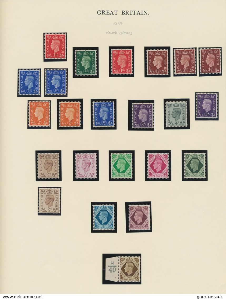 Großbritannien: 1924/1951, KGV/KEVIII/KGVI, A Specialised Mint Collection On Album Pages, Comprising - Andere & Zonder Classificatie