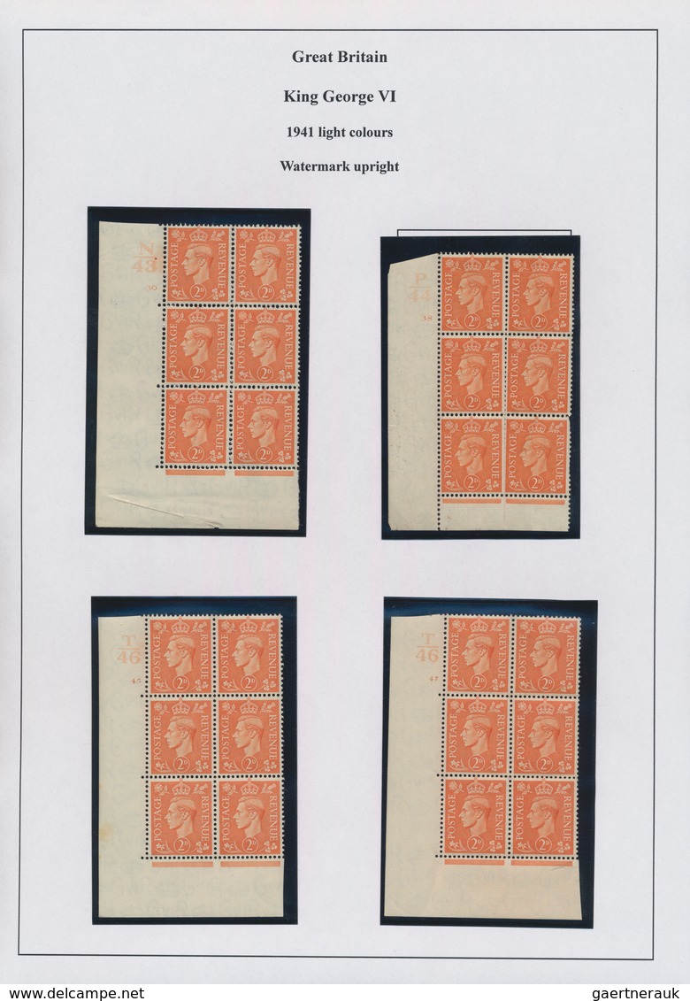 Großbritannien: 1941/1951, KGVI, Specialised Mint Collection Of Apprx. 277 Stamps On Album Pages, Co - Otros & Sin Clasificación